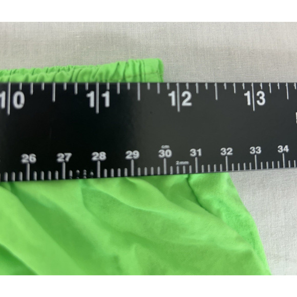 Women’s Running Athletic Shorts MOVING COMFORT Sz S Neon Green with green liner - Picture 7 of 9